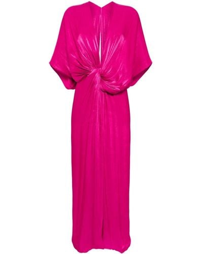 Costarellos Roanna Lurex Maxi Dress - Pink