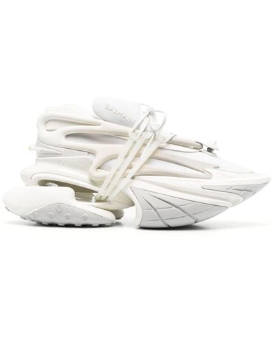 Balmain Unicorn Chunky Low-Top Sneakers - White