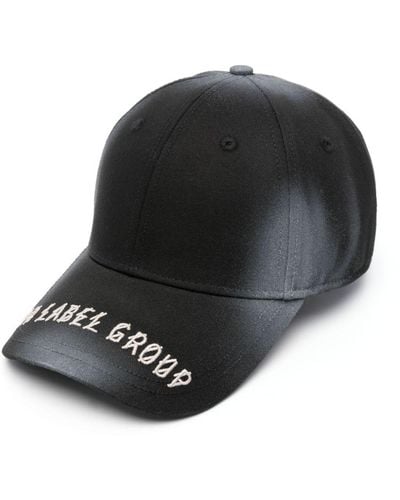 44 Label Group Embroidered-Logo Baseball Cap - Black