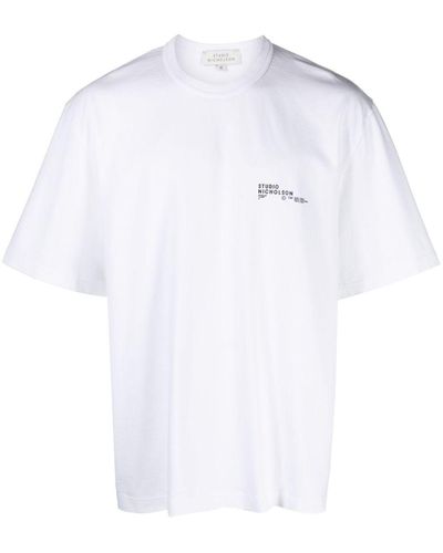 Studio Nicholson Module Cotton T-Shirt - White