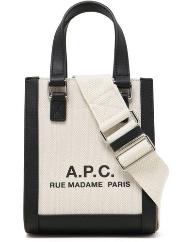 A.P.C. Camille 2.0 Mini Tote Bag - White