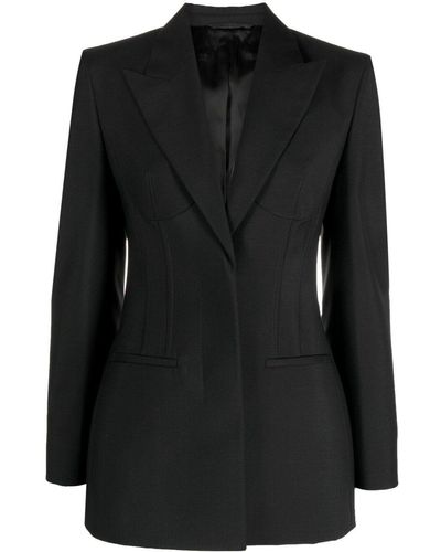 Givenchy Concealed Single-Breasted Blazer - Black