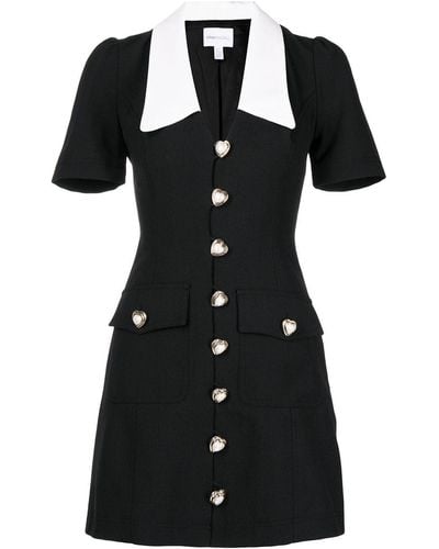 Alice McCALL Romantica Buttoned Mini Dress - Black