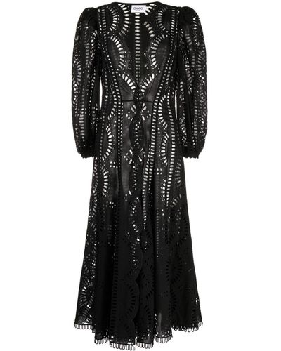 Charo Ruiz Kelyk Embroidered Dress - Black