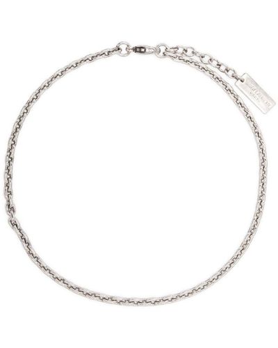 Saint Laurent Small Faceted Cable-chain Bracelet - White