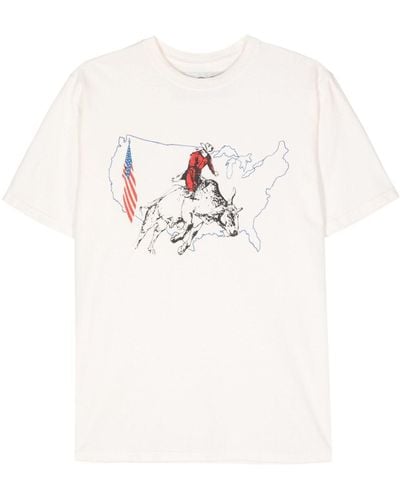 One Of These Days Graphic-Print Cotton T-Shirt - White