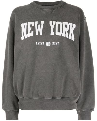 Anine Bing Ramona New York College Sweatshirt - Gray