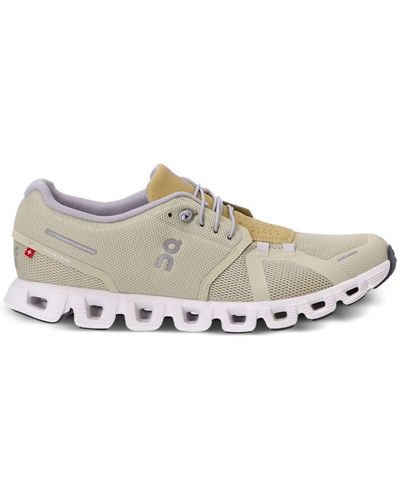 On Shoes Cloud 5 Panelled Trainers - Natural