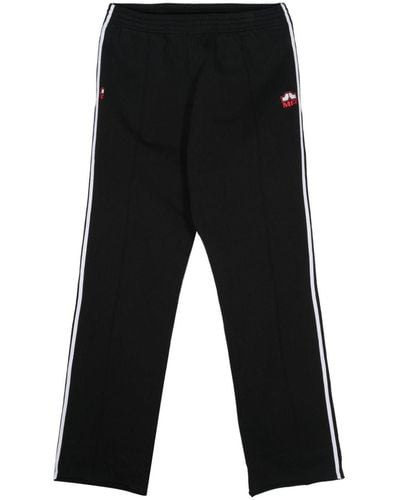 Martine Rose Logo-embroidery Jersey Trousers - Black