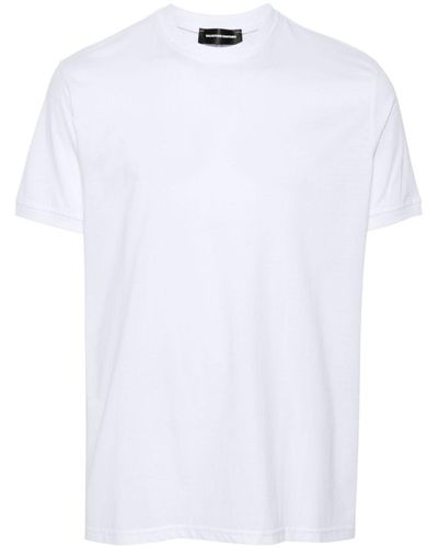 Salvatore Santoro Logo-Embroidered Cotton T-Shirt - White