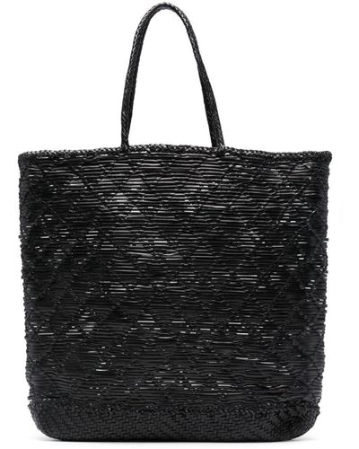 Dragon Diffusion Ns Corso Leather Tote Bag - Black