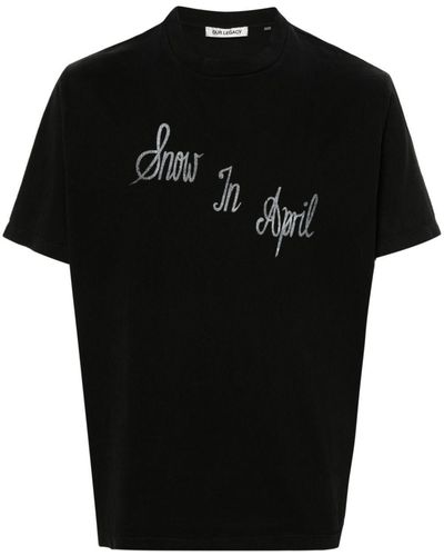 Our Legacy Ronja-Print Cotton T-Shirt - Black