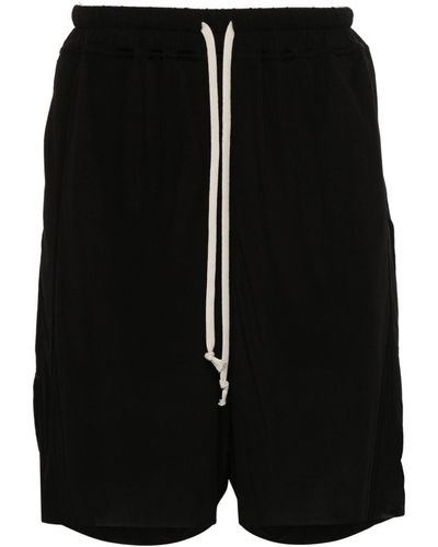 Rick Owens Drop-Crotch Shorts - Black