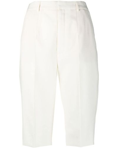 Saint Laurent Tailored Knee-length Shorts - White