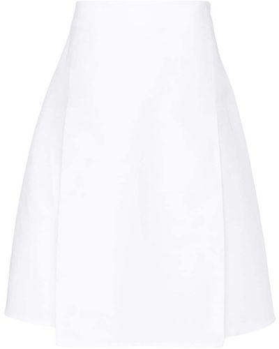 Marni Midi Skirt With Pleat - White