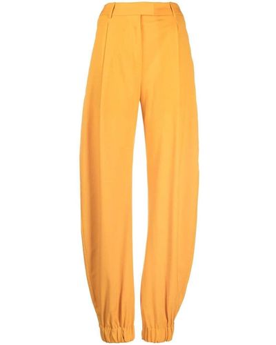 The Attico High-Waisted Pants - Orange
