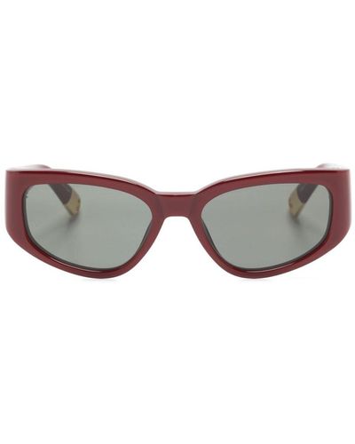 Jacquemus Rectangle-Frame Sunglasses - Grey