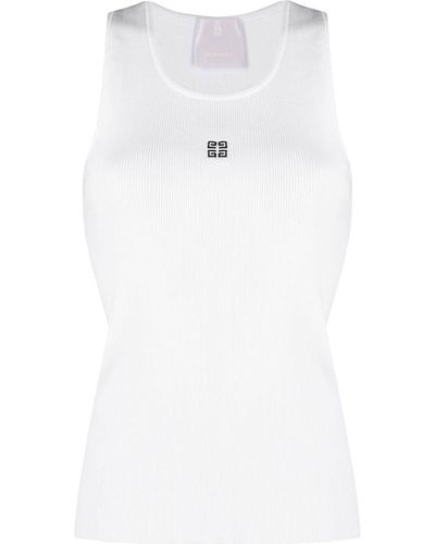 Givenchy Logo-embroidered Tank Top - White