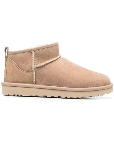 UGG Classic Ultra Mini Suede Boots - Natural