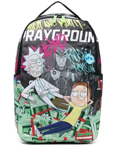 Sprayground Comic-print Backpack - Gray