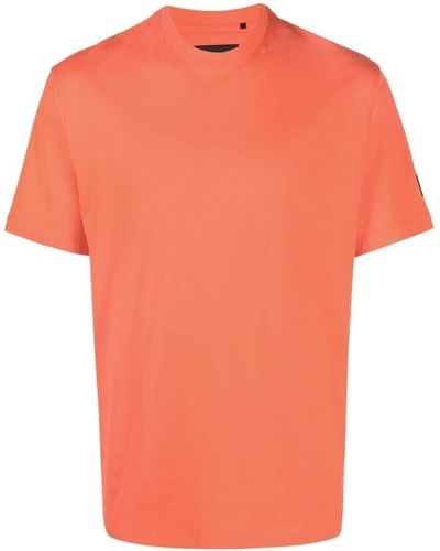 Y-3 Logo-patch Cotton T-shirt - Orange