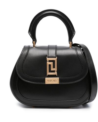 Versace Greca Goddess Mini Tote Bag - Black