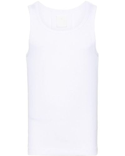 Givenchy Ribbed Tank Top - White