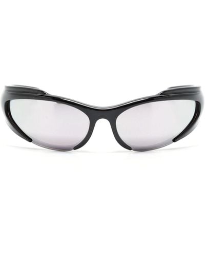 Balenciaga Reverse Xpander Rectangle-Frame Sunglasses - Multicolour