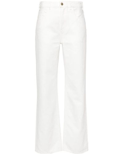 Chloé Low-Rise Flared Jeans - White
