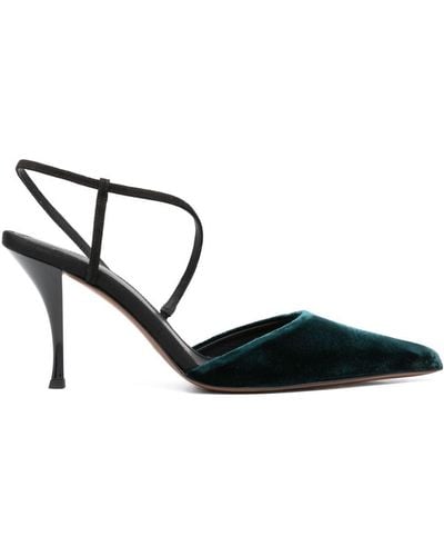 Neous 85mm Pointed-toe Velvet Court Shoes - Black