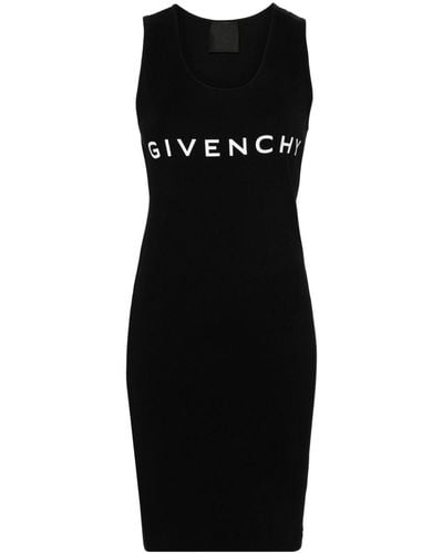 Givenchy Archetype Logo-Print Tank Dress - Black