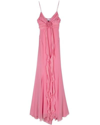 Blumarine Flower Detail Dress - Pink