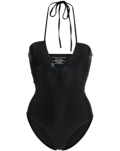 Faithfull The Brand Ola Halterneck Swimsuit - Black