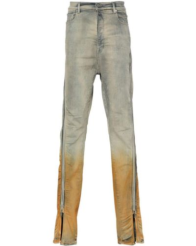 Rick Owens Bolan Banana Slim-Cut Jeans - Grey