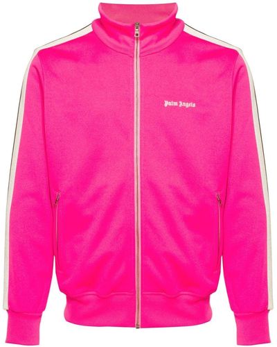 Palm Angels Logo-Embroidered Track Jacket - Pink