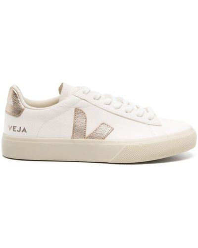 Veja Campo Chromefree Leather Trainers - White