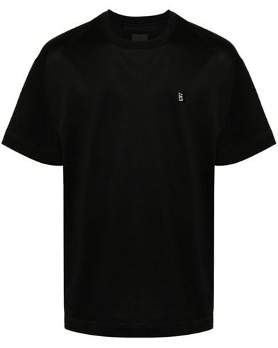 Givenchy 4G-Logo Cotton T-Shirt - Black