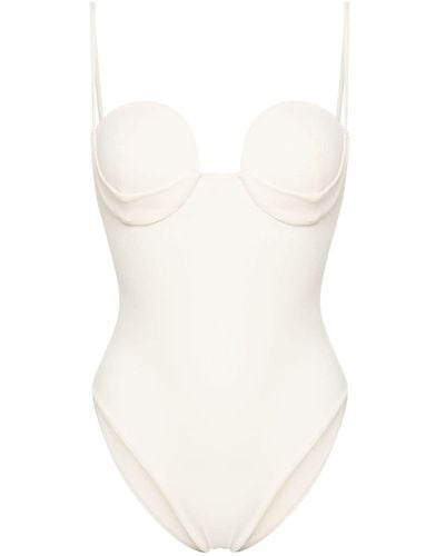 Magda Butrym Bustier-style Swimsuit - White
