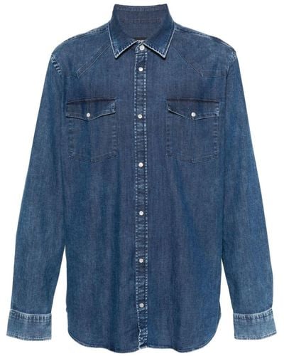 Dondup Western-Style Denim Shirt - Blue