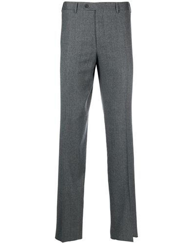 Canali Tailored Wool Trousers - Grey