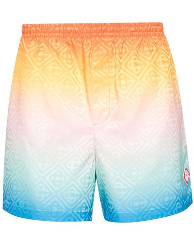Casablancabrand Gradient Jacquard Swim Shorts - Blue