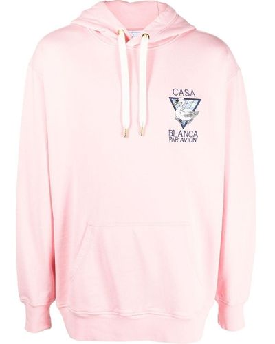Casablancabrand Logo-print Pullover Hoodie - Pink