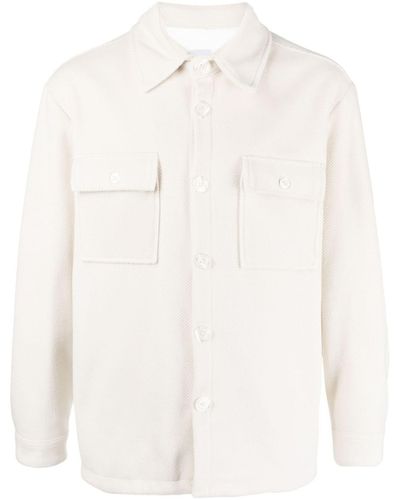 FAMILY FIRST French-Terry Flap-Pocket Shirt - White