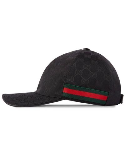 Gucci Gg Supreme Web Baseball Cap - Black
