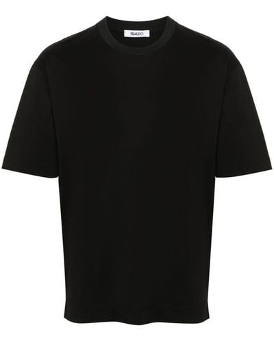 Eraldo Crew-Neck Cotton T-Shirt - Black