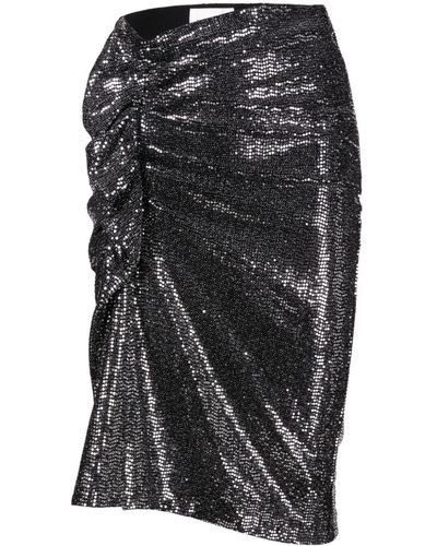 Isabel Marant Dolene Rhinestone Miniskirt - Black
