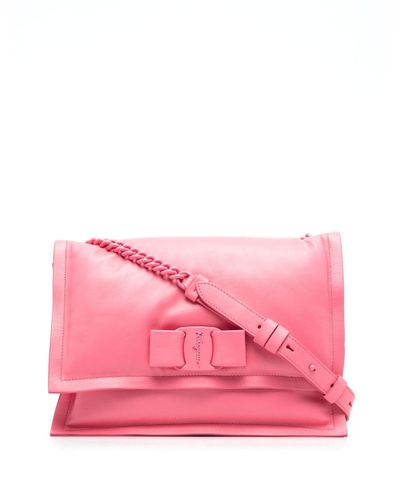 Ferragamo Viva Bow Shoulder Bag - Pink