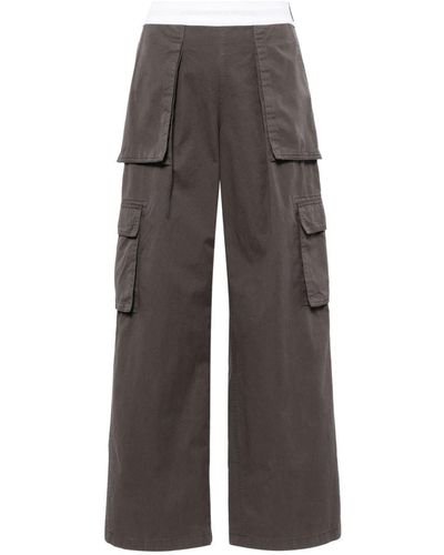 Alexander Wang Mid-Rise Cargo Trousers - Grey