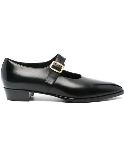 Bally Gerwin Flat Court Shoes - Black