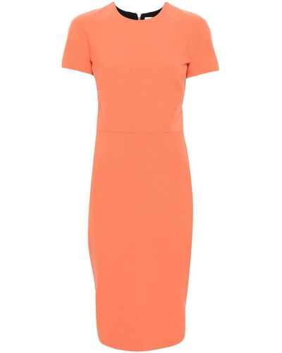 Victoria Beckham Short-Sleeve T-Shirt Dress - Orange